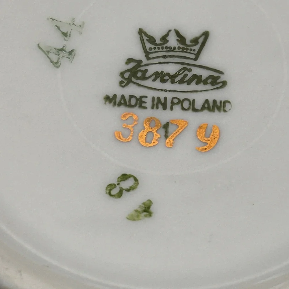 Favolina Karolina Jarolina Poland‎ 3879 Fruit BowlSilver Scalloped Floral 9